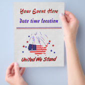 我統一された々は立つ チラシ (手)