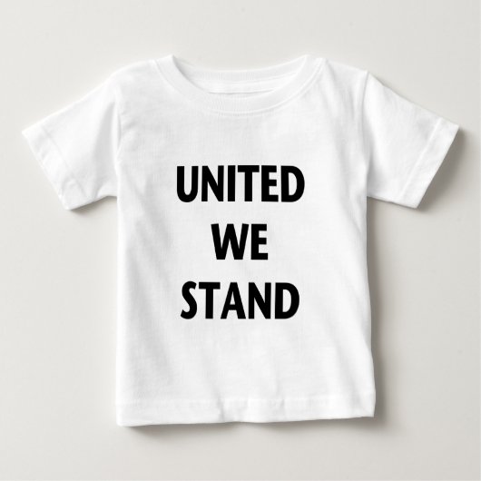 我統一された々は立つ ベビーTシャツ (正面)