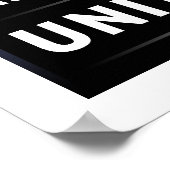 我統一された々は立つ ポスター (角)