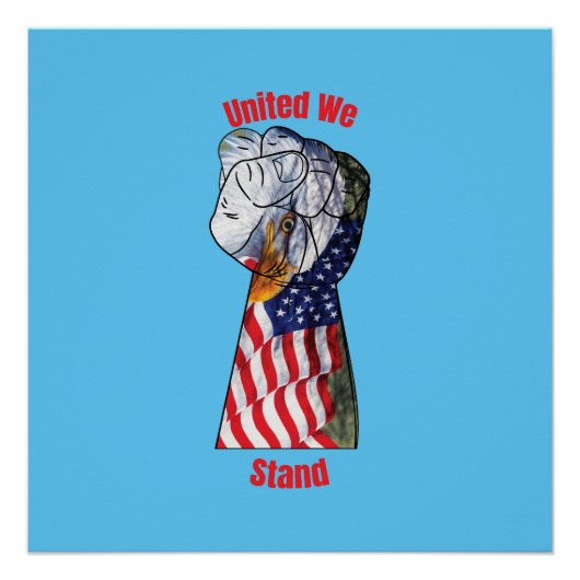 我統一された々は立つ ポスター (正面)