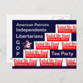 我統一された々は立つ ポストカード (正面/裏面)