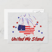 我統一された々は立つ ポストカード (正面/裏面)