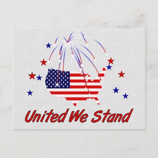 我統一された々は立つ ポストカード (正面)