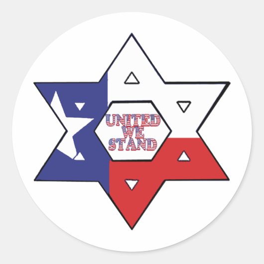 我統一された々は立つ ラウンドシール (正面)