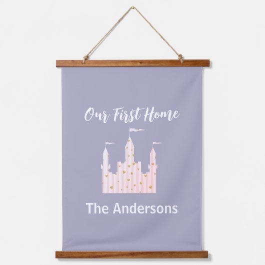 我魅力的々の最初のホームキャッスル 吊り下げ型タペストリー (正面)