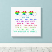 戒もっとも偉大 キャンバスプリント (インサイチュ (ウッドフロア))