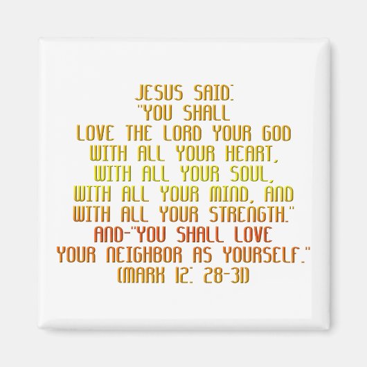 戒もっとも偉大 マグネット (正面)