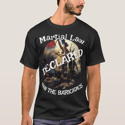 戒厳令 トランプ 2026年中間選挙を停止 Tシャツ (正面)