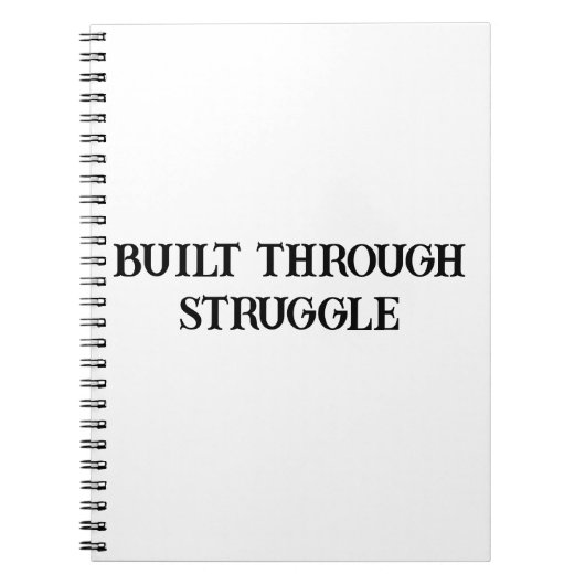 戦いからやる気を起こさせるの強さ ノートブック (正面)