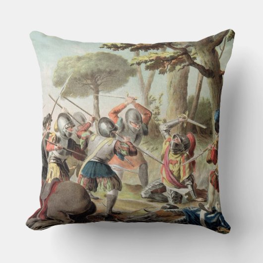 戦いでの殺害されるガストンde Foix (1488-1512年) クッション (正面)