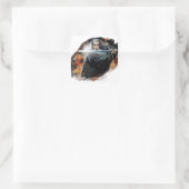 戦いで剣を持つガンダルフ スクエアシール (バッグ)