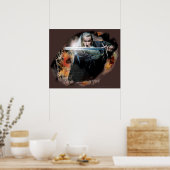 戦いで剣を持つガンダルフ ポスター (キッチン)