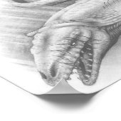 戦いに飢えている（海の王モサウル）ポスト ポスター (角)