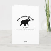 戦いのカンガルーの挨拶状 カード (裏面)