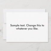 戦いのシカの招待状 招待状 (裏面)