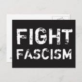 戦いのファシズムの社会正義の郵便はがき ポストカード (正面/裏面)