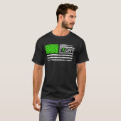 戦いのリンパ腫の蟹座の米国旗のヴィンテージ Tシャツ (正面フル)