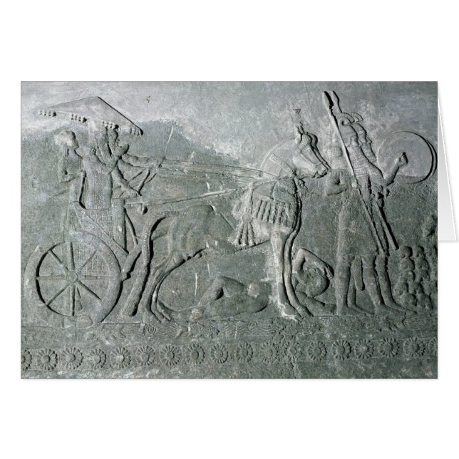 戦いの一人乗り二輪馬車のSargon II (正面横)