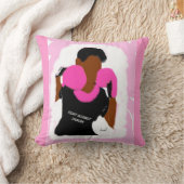 戦いの乳癌の    装飾用クッション、20x20 クッション (ブランケット)