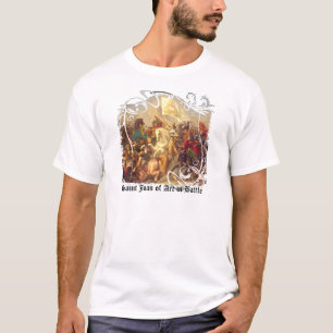 戦いの人の軽いTシャツの聖者ジャンヌダルク Tシャツ