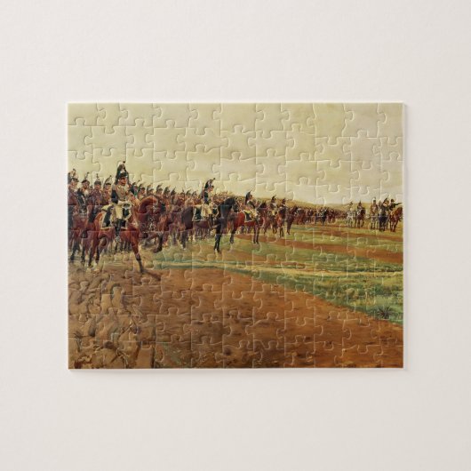 戦いの充満の前の胸甲騎兵 ジグソーパズル (横)