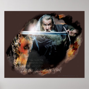 戦いの剣とのGandalf ポスター