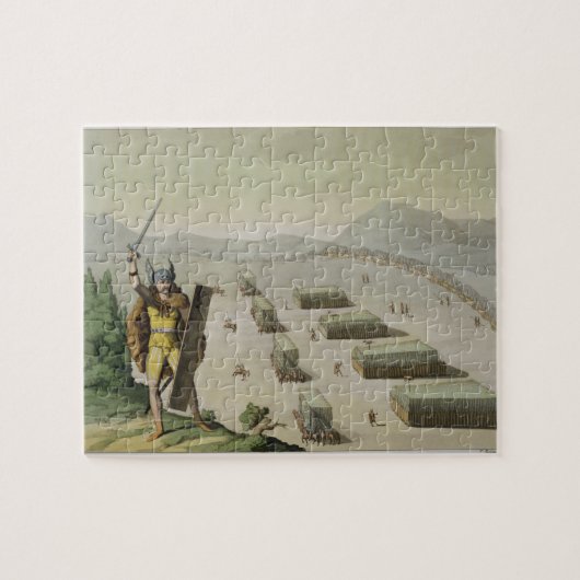 戦いの古代ケルト人かGauls、c.1800-18 (colou ジグソーパズル (横)