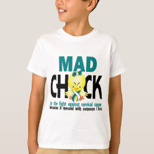 戦いの子宮頸癌・の気違いのひよこ Tシャツ