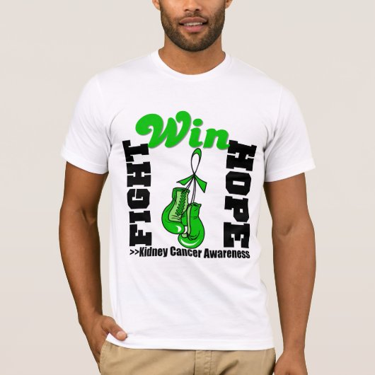 戦いの希望の勝利-腎臓の蟹座 Tシャツ (正面)