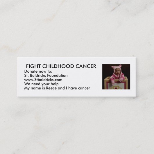 戦いの幼年期の蟹座 スキニー名刺 (正面)