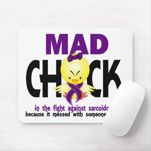 戦いの類肉腫症の気違いのひよこ マウスパッド (マウス)