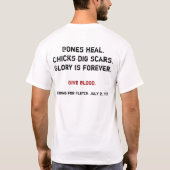 戦いの4 Fletchのワイシャツ Tシャツ (裏面)