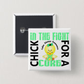 戦いのCeliac病気のひよこ 缶バッジ (正面&裏面)