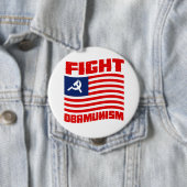 戦いのObamunismの赤 缶バッジ (インサイチュ)