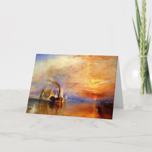 戦いのTemeraire、J.M.W.ターナー カード (正面)