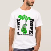 戦いは勝利幹細胞の移植の戦士を信じます Tシャツ (正面)