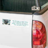 戦いは実在おもしろいBumper Stickers バンパーステッカー (トラック上)