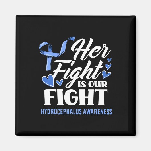 戦いは我々の戦いの娘Hydrocephalus Awareenesだ マグネット (正面)