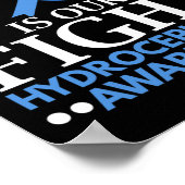 戦いは我々の戦い脳腫瘍Hydrocephalus認識 ポスター (角)