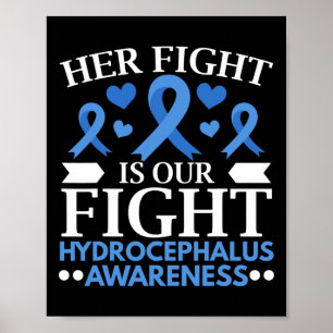 戦いは我々の戦い脳腫瘍Hydrocephalus認識 ポスター
