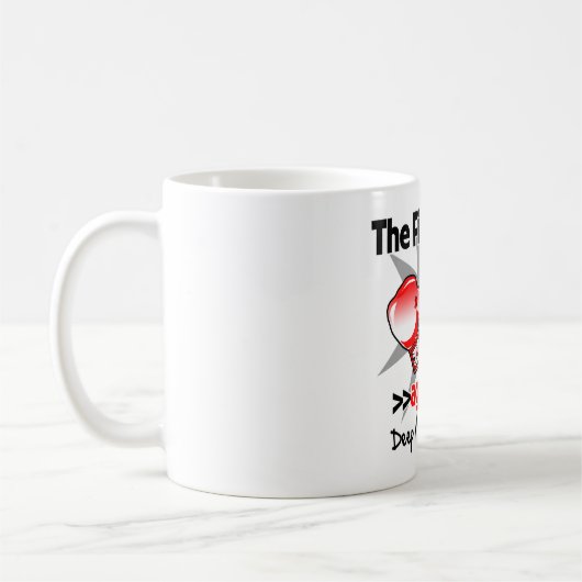 戦いは深い静脈の血栓症に対してあります (DVT) コーヒーマグカップ (左)