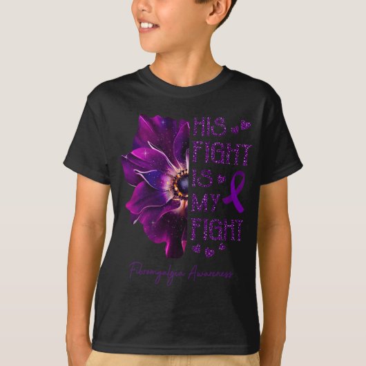 戦いは私の戦いアネモネ花線維筋痛戦争 Tシャツ (正面)