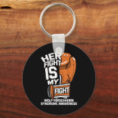 戦いは私の戦いウルフ – ヒルシュホルン症候群Whs Adv キーホルダー (正面)