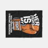 戦いは私の戦いウルフ – ヒルシュホルン症候群Whs Adv フリースブランケット (正面(横))