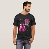 戦いは私の戦いボクシング手袋乳がん戦争 Tシャツ (正面フル)