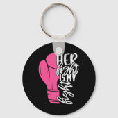 戦いは私の戦い乳がん認識度家族S キーホルダー (正面)