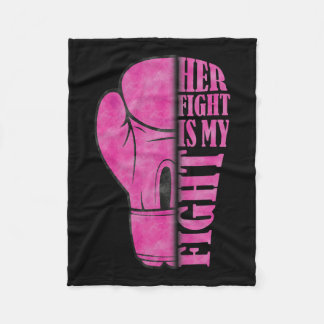 戦いは私の戦い乳がん認識度家族S フリースブランケット