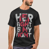 戦いは私の戦い脳動脈瘤のサポート Tシャツ (正面)