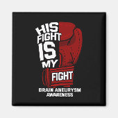 戦いは私の戦い脳動脈瘤の認識度サポート マグネット (正面)