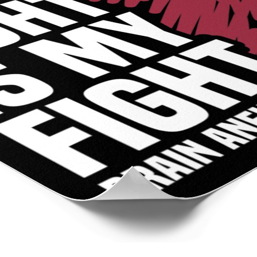 戦いは私の戦い脳動脈瘤認識度3 ポスター (角)